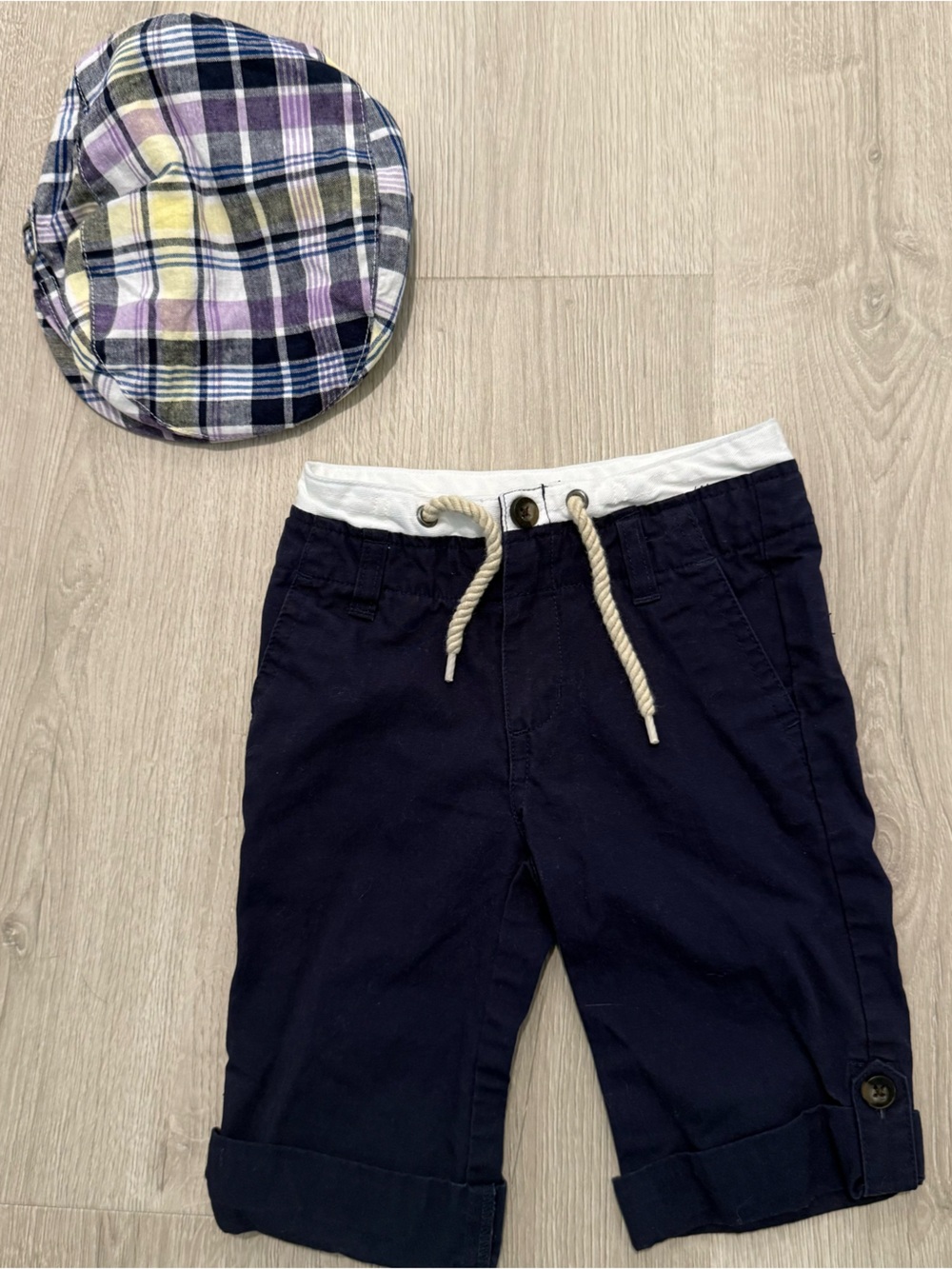 Janie and Jack khaki set 12-18 months